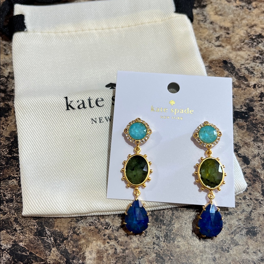 Kate Spade Perfectly Imperfect Small Linear Drop Earrings - Picture 4 of 7
